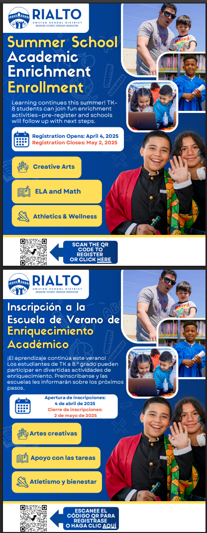  Summer School Sign Up
